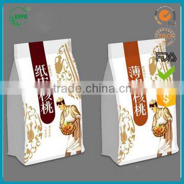 popular aluminum foil 8 side seal flat bottom dried food bag