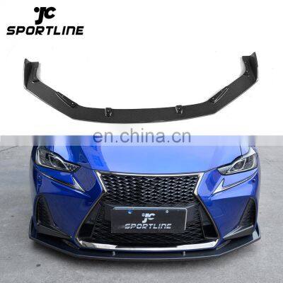 CAD Design Carbon Fiber Car Front Lip for LEXUS IS300 IS350 F Sport 17-18