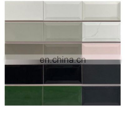 Subway tiles 100x200mm Glossy Glazed Outdoor Decorative White Exterior Wall Subway bathroom and kitchen wall Tile