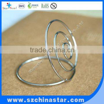 Stainless Steel Circle Place Card Holder photo-4