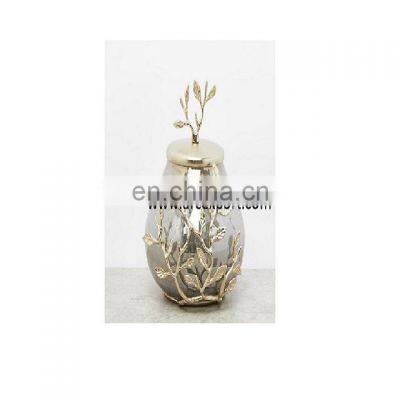 Fancy Glass Gold Canister photo-5