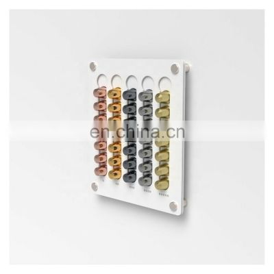 wall-mounted coffee capsule box acrylic sugar packet Transparent box