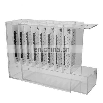 8-Layer Transparent Grafting Lashes Storage Box Eyelash Extension Display Case Lash Storage Box