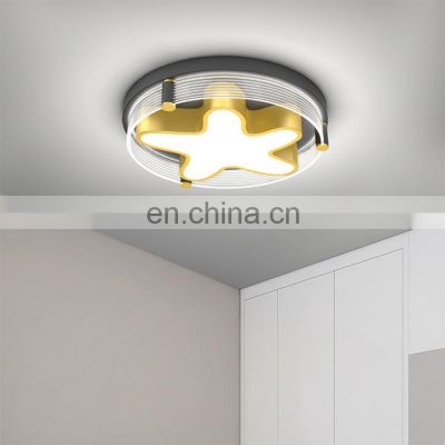 Wholesale Decoration 36W 48W Indoor Bedroom Modern Iron Acrylic Star Round LED Ceiling Light