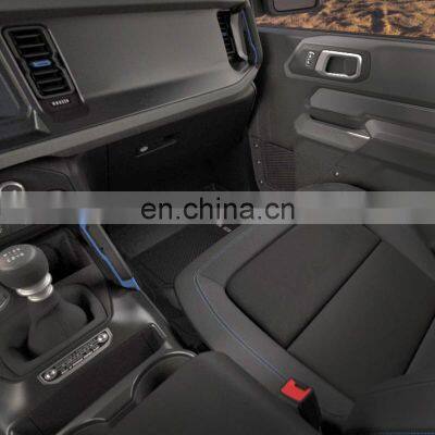 Easy Cleaning Front And Rear Rubber Floor Liner High Quality Anti Slip TPE Car Floor Mat For Bronco