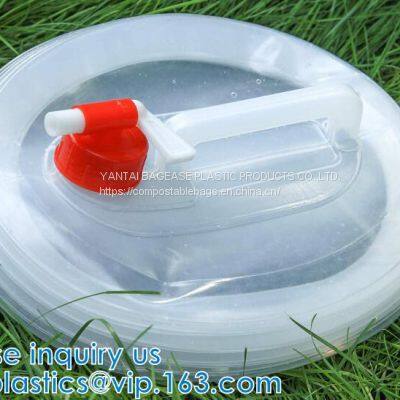 Portable Water Storage Jug, Water Carrier, Foldable Canteen, Outdoors BBQ Camping Hiking photo-4