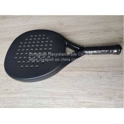 Diamond Frame Shape Carbon Padel Racket With Soft EVA Core P04 3K Surface photo-4