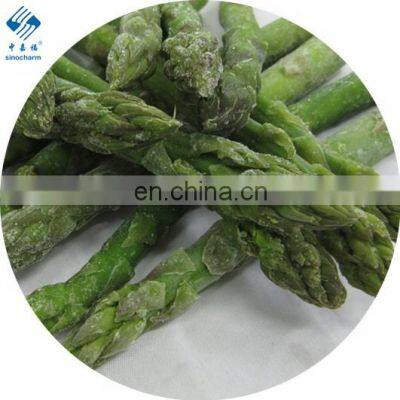 Sinocharm High Quality  IQF Green Asparagus Tips X ray Frozen Green Asparagus