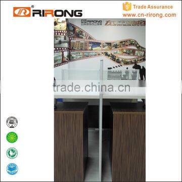RR-168-2412C Desktop Melamine Allumium Alloy Edge Design Office Table Partition photo-2