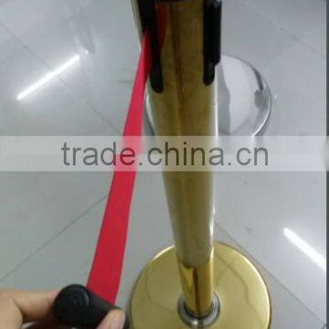 retractable queue pole barrier crowd control stanchion