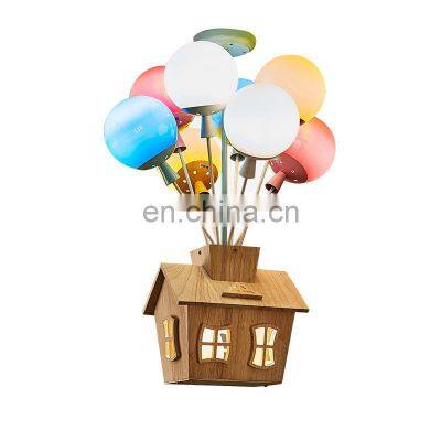 New Design Kindergarten Funny Balloon Hut Pendant Light Children's Bedroom Balloons House Ceiling Lamp