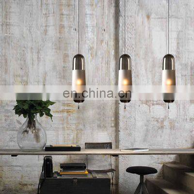 Modern LED Office Pendant Light Clear Glass Nordic Indoor Bedroom Bedside Decor Home Hotel Chandelier photo-4