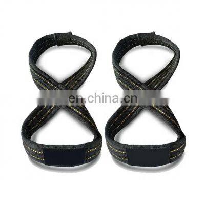 2022 New arrival wraps weightlifting power straps neoprene padded weight lifting straps figure 8