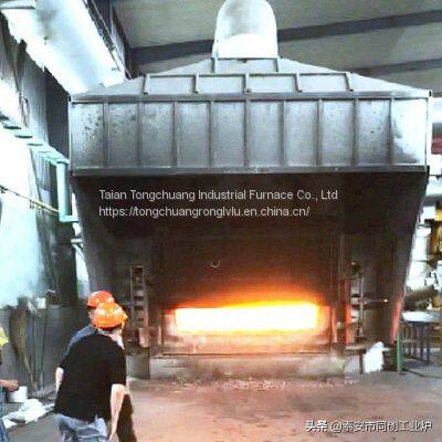 Rectangular melting furnace, 7 ton rectangular aluminum melting furnace,  without slag scavenging and refining dead corners,  easy to operate