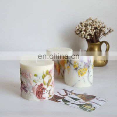 White Color Customized Packing Luxury Eco Friendly Scented Candles