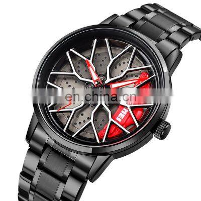 Skmei 1990 Brand Fashion Car Wheel Watch New Design Reloj Steering Wheel Steering Car Watch Quartz Watch Men