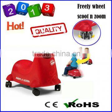 new products for 2015 freely wheel ride on swing car LK6106