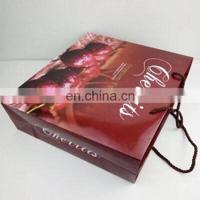 Custom Promotion Services Custom Cardboard Ornament Storage Bags Corrugated Fruit Packaging Boxes Bag For Food photo-3