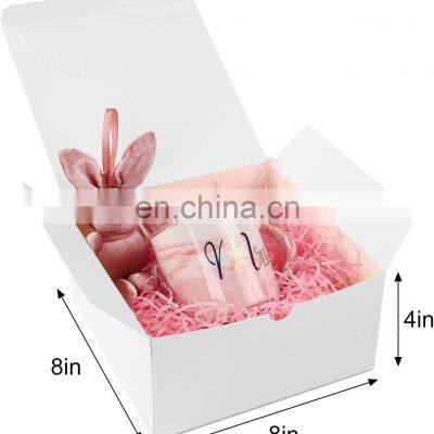 Custom Candle Box Engagement Paper Gift Box White Cardboard Paper Packaging Gift Box With Lids for Wedding Present photo-3