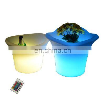 bar counter glow led party drink shelf champagne led beer cooler bucket bar tray porte gobelet LED rechargeable