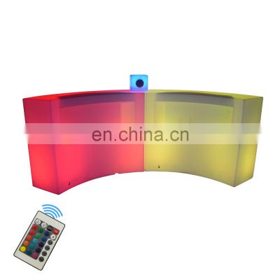 high top table glow led bar counter event hire party drink rack led cocktail table DC 5V event hire led table plastic mobile bar