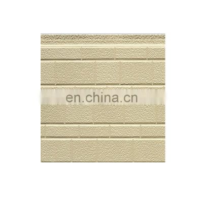 interior exterior Insulated decorative color steel brick wall panel