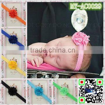 Mini satin Net flower traditional hair accessories flower hairband elastic headband MY-AC0029