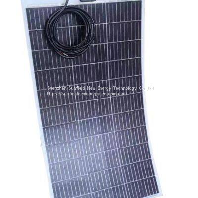 100W 200W 19.8V High Efficiency Mono Flexible Solar Panel photo-3