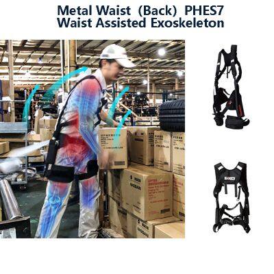 Metal Waist And Back Assisted Exoskeleton For Workers