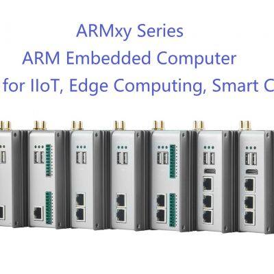 ARMxy Series RK3568J/RK3568B2 4*A55 ARM Computer 64-Bit Supports Node-Red with GPIO CAN for Smart City Applications