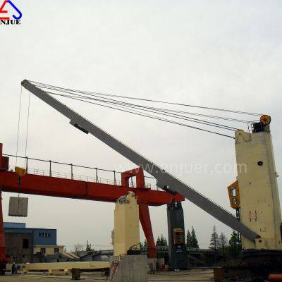 30/40/50/60 Ton Lifting Equipment Steel Wire Rope Luffing Marine Deck Crane Stiff Boom Straight Arm Boom Crane photo-2