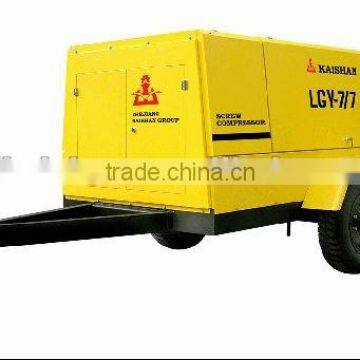 Moter driven portable screw air compressor