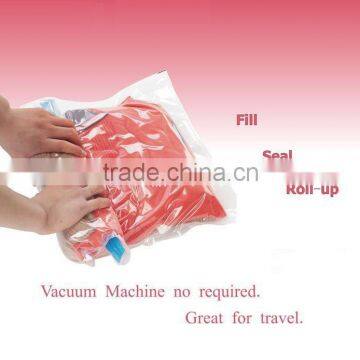 travel vacuum bag hand roll