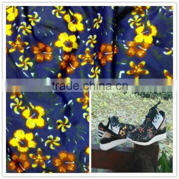 tie dye floral prints nylon spandex swimwear fabric for footwear