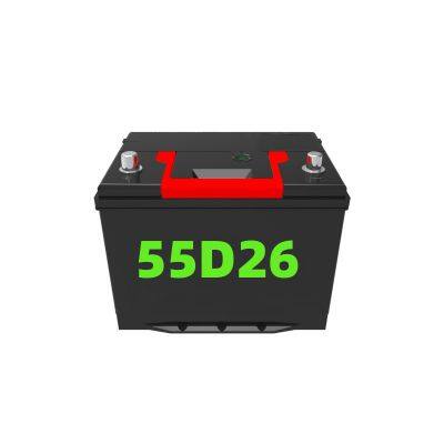 55D26 12v car battery 75ah car battery whole sale 75 ah 57069 N70 Din70