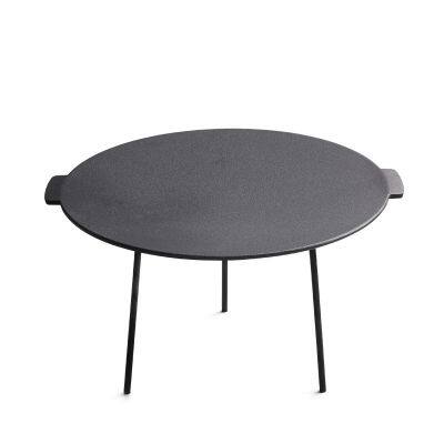 Factory Wholesale Pre-seasoned Cast Iron BBQ Crepe Pan Dosa Tortilla Cast Iron Concave Tawa Griddle With Three Legs