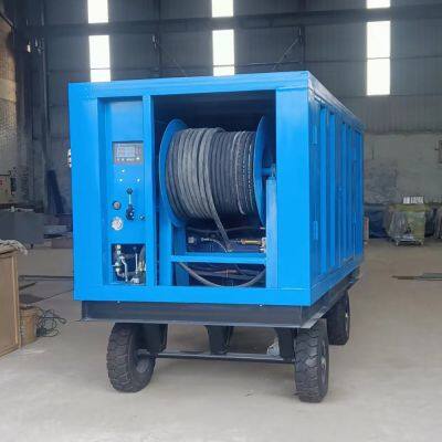 145kw diesel Water Jetting Machine 240bar Cold Water High Pressure Sewer Drainage Pipe Cleaning Machine 100-1200mm Pipe Cleaning