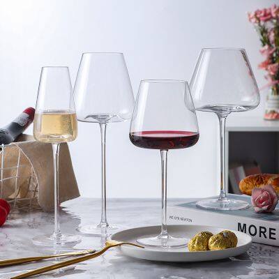 Free Samples Clear Luxury Goblet Crystal Wine Glasses Stemless Red Wine Glass Lead Free Long Stem Glassware photo-1