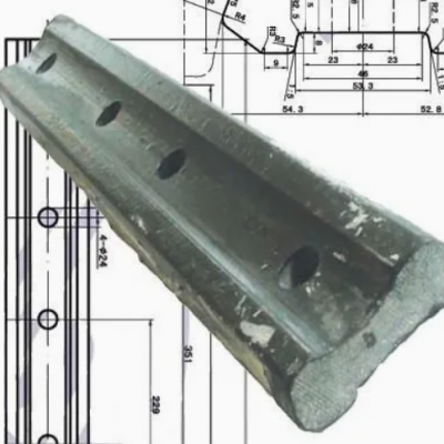 P65 Railway Fish Plate With 6 and 4 Holes for Stability photo-1