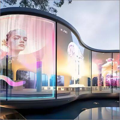 Различные сценарии применения LED-транспарентных экранов