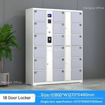 Keyless Employee Daily Locker Tech Hub, Personal Storage Solution with Clear Voice Guide & Anti-Rust Diamond Coating Technology