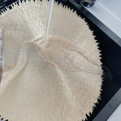 Gold Nice Vinyl Placemats Set of 6 Non-Slip Heat Resistant Washable Vinyl Table Mats for Kitchen Dining photo-4