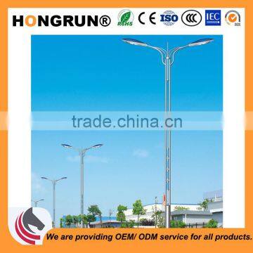Symmetrical Dual-arm street lights pole for color customization lamp poles
