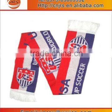 Promotional Custom Knitted Fans Gift Wholesales Scarf,jacquard Knitting Pattern Scarf photo-4