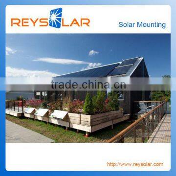 PV Solar Panel Rack For Pitched Tile Roof Solar Module Aluminum Structure Solutions