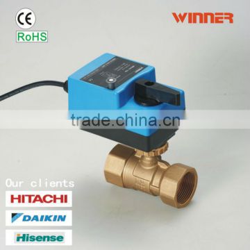 brass stepper motor ball valve with pressure regulator