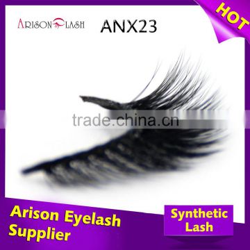 wholesale fashion lunxury volume faux mink eyelash, synthetic mink fur strip lashes