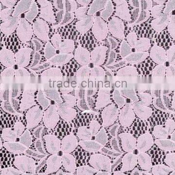 Hot selling printed elastic lace fabrics