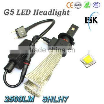Newest !!! Efficient Heat Dissipation 2500LM Car H7 Led Headlight 12V -24V With Two Years Warranty photo-4