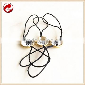 Metal hang tag for machine